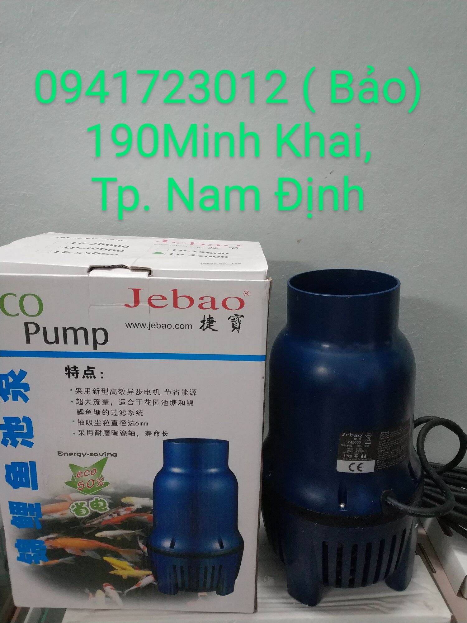Máy bơm tạt hồ koi jebao lp45000 & lp55000