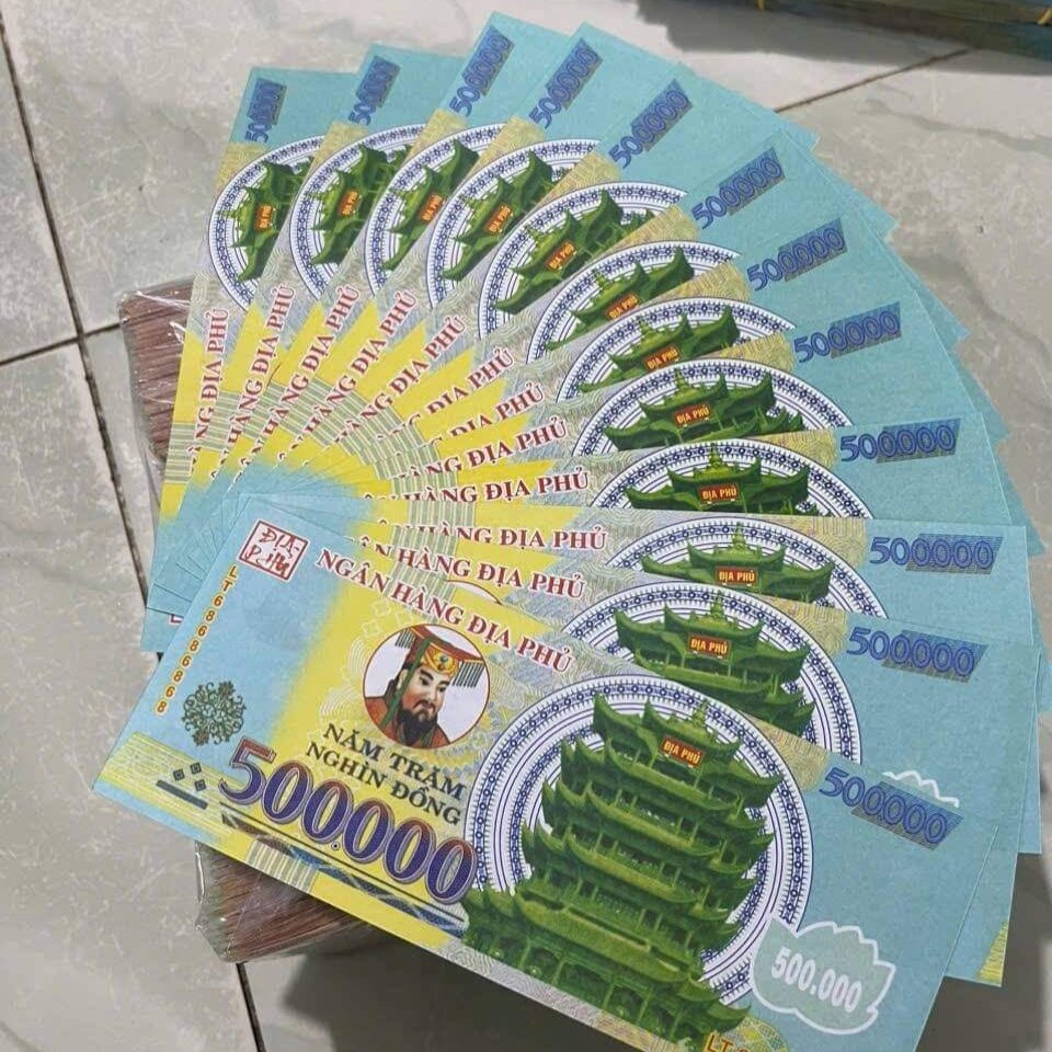 (100 tờ)Giấy Cúng Tiền Việt Polyme,Đô Mỹ Bóng Đẹp