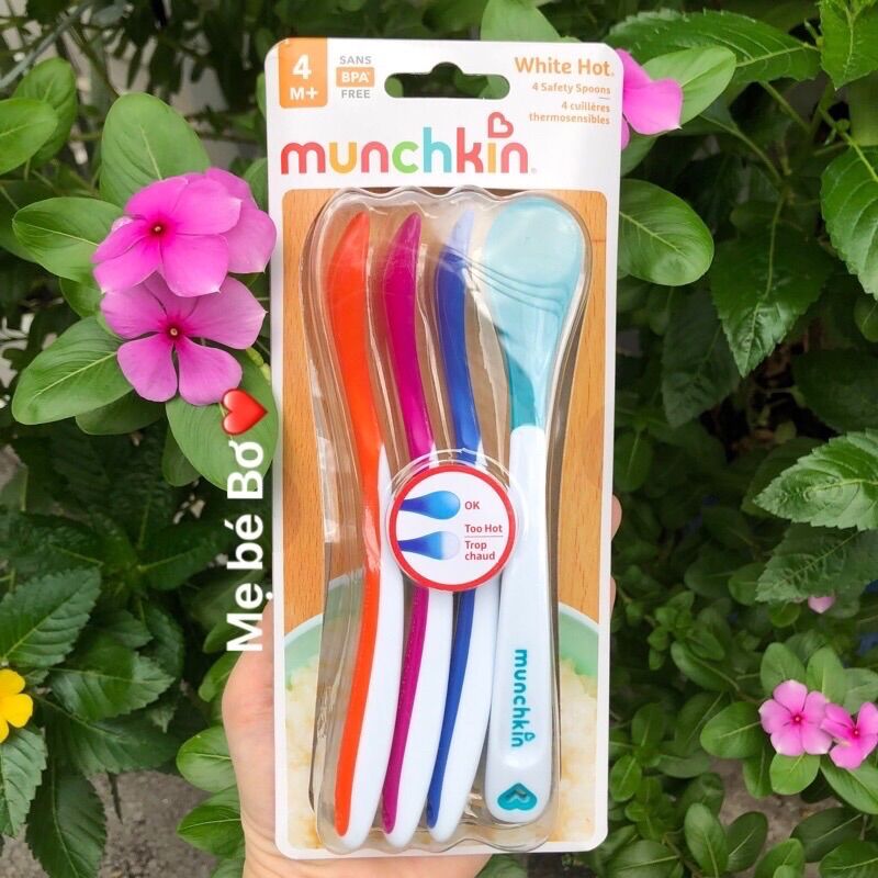 Thìa Muỗng báo nóng Munchkin Mỹ cho bé