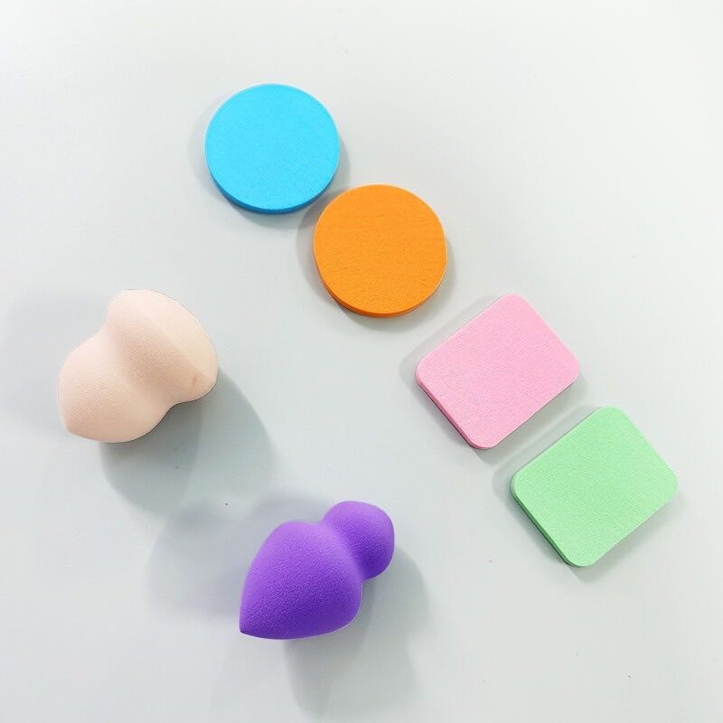 SET 6 MÚT ( BÔNG PHẤN )TRANG ĐIỂM - BÔNG MÚT HỒ LÔ