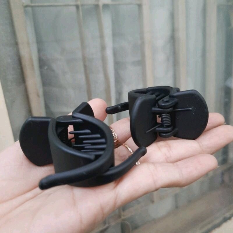 Combo 4  kẹp tóc 2 răng đen nhám loại 1