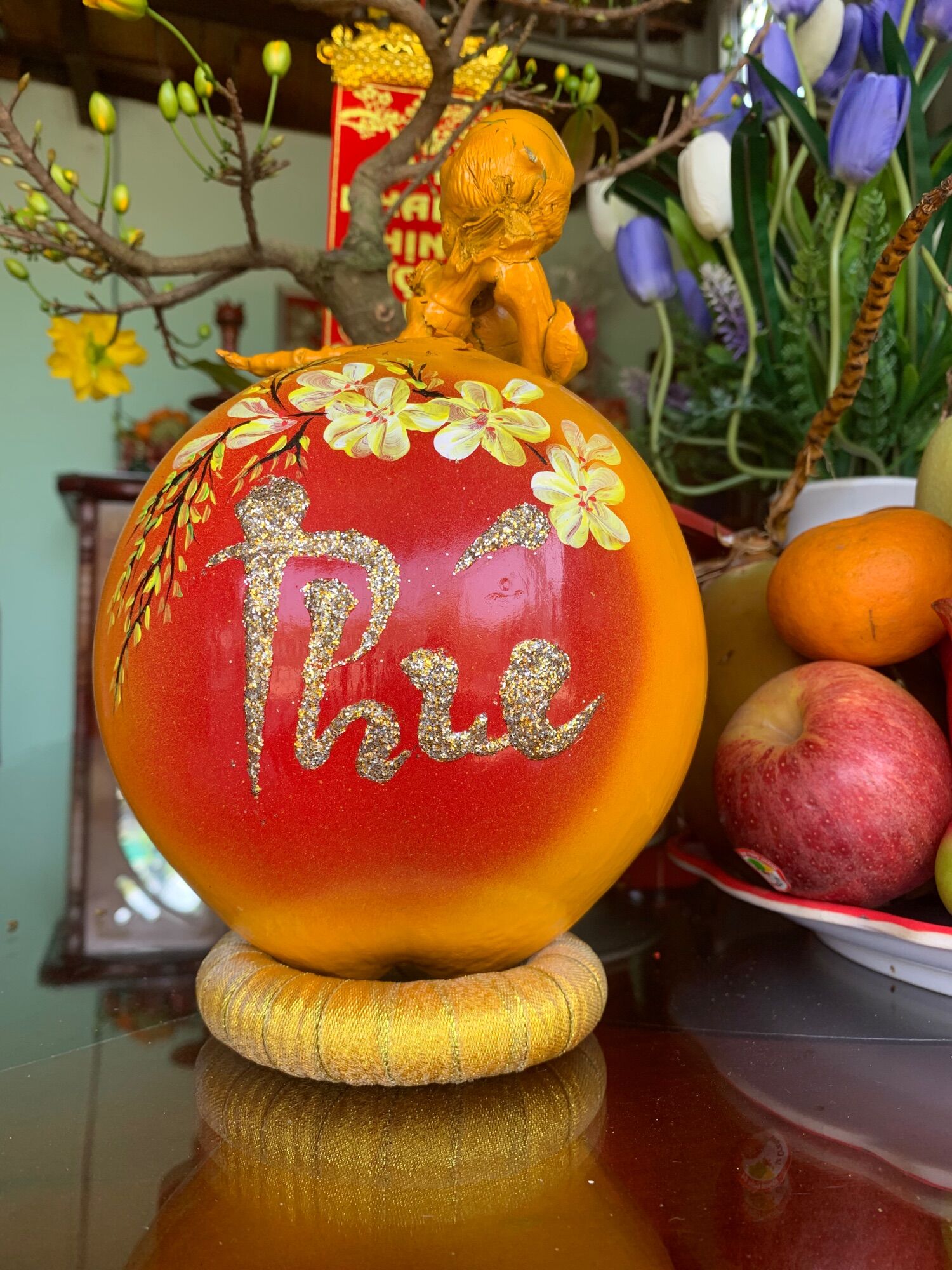 10 đế chưng dừa, bưởi, dưa hấu tết