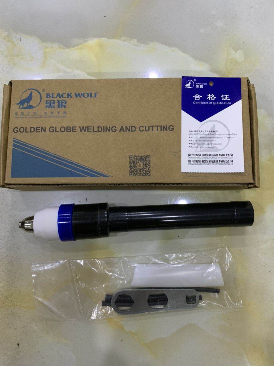 Tay cắt pa80 cổ thẳng con sói hiệu blackwol- cắt cnc