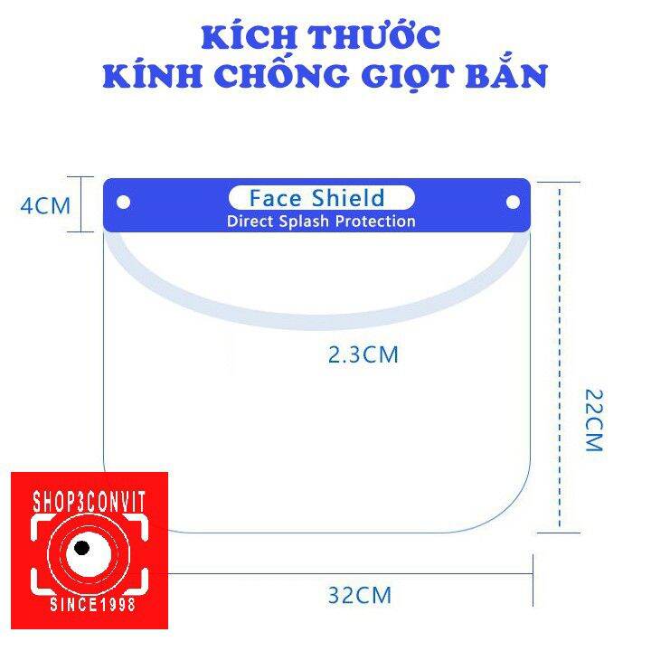 Sỉ 10 Kính chống dịch chống giọt bắn Face Shield