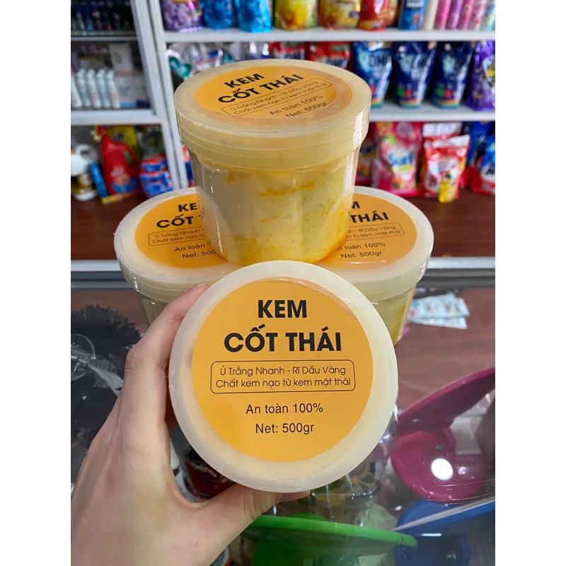 500gr Kem body cốt Thái rỉ dầu vàng.