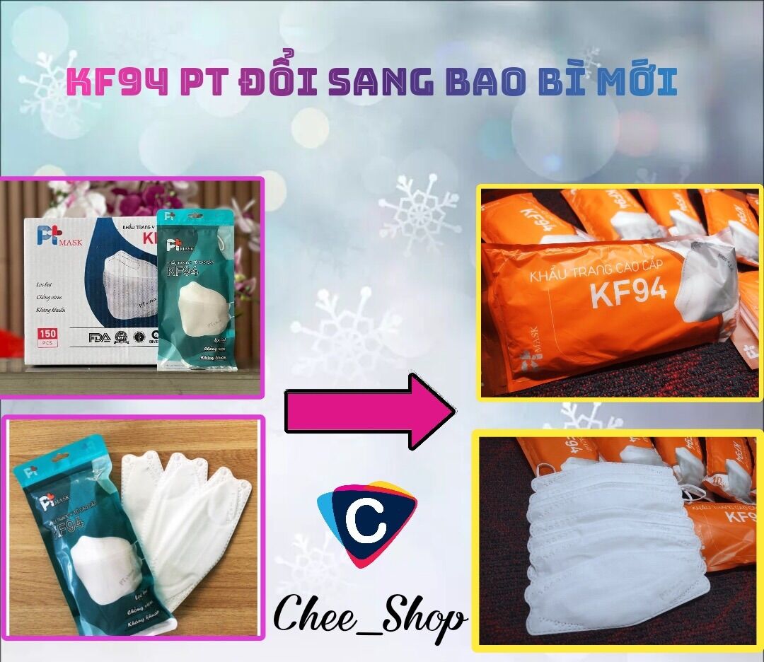 1 bịch 10 cái khẩu trang kf94 pt mask