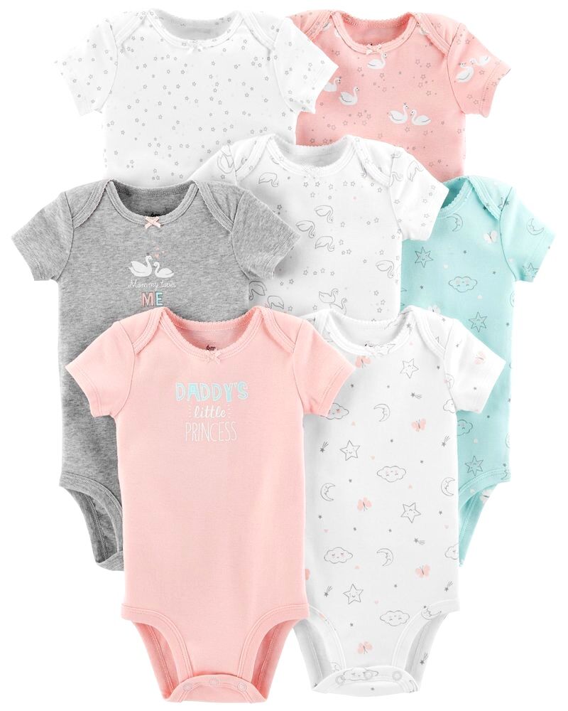 (Chọn mẫu size 12M) Bodysuit Carter, Bodychip cộc tay cho bé gái, bé sơ sinh