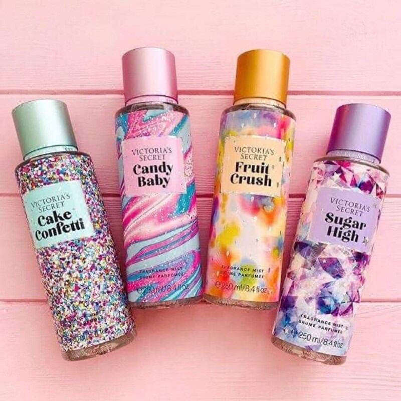 Xịt thơm toàn thân Victorias Secret body mist mẫu mới đủ mùi