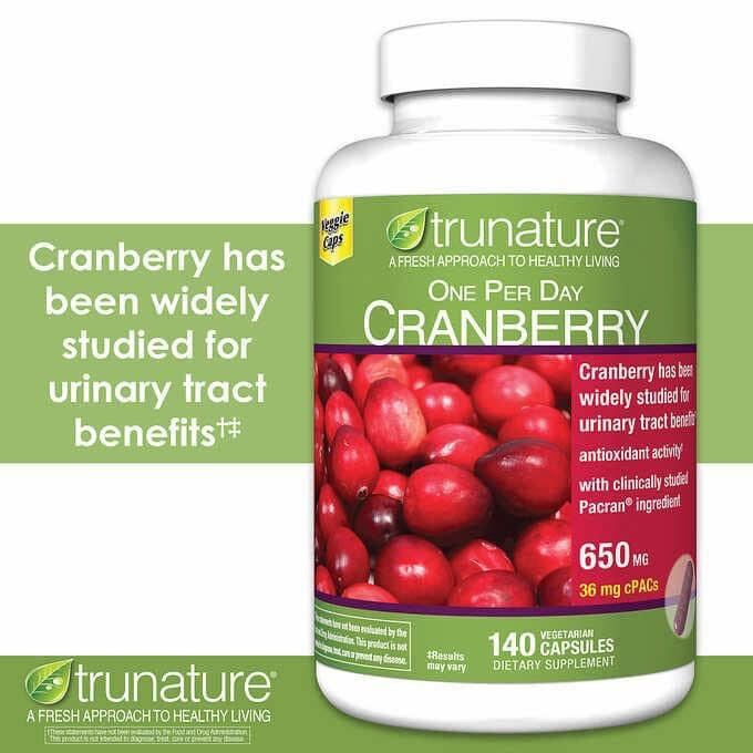 Hỗ trợ đường tiết niệu Cranberry Trunature 180 viên mỹ thumbnail