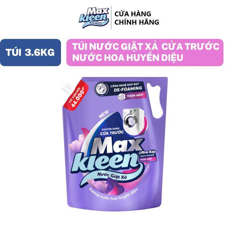 Túi nước giặt xả maxkleen 3.6kg
