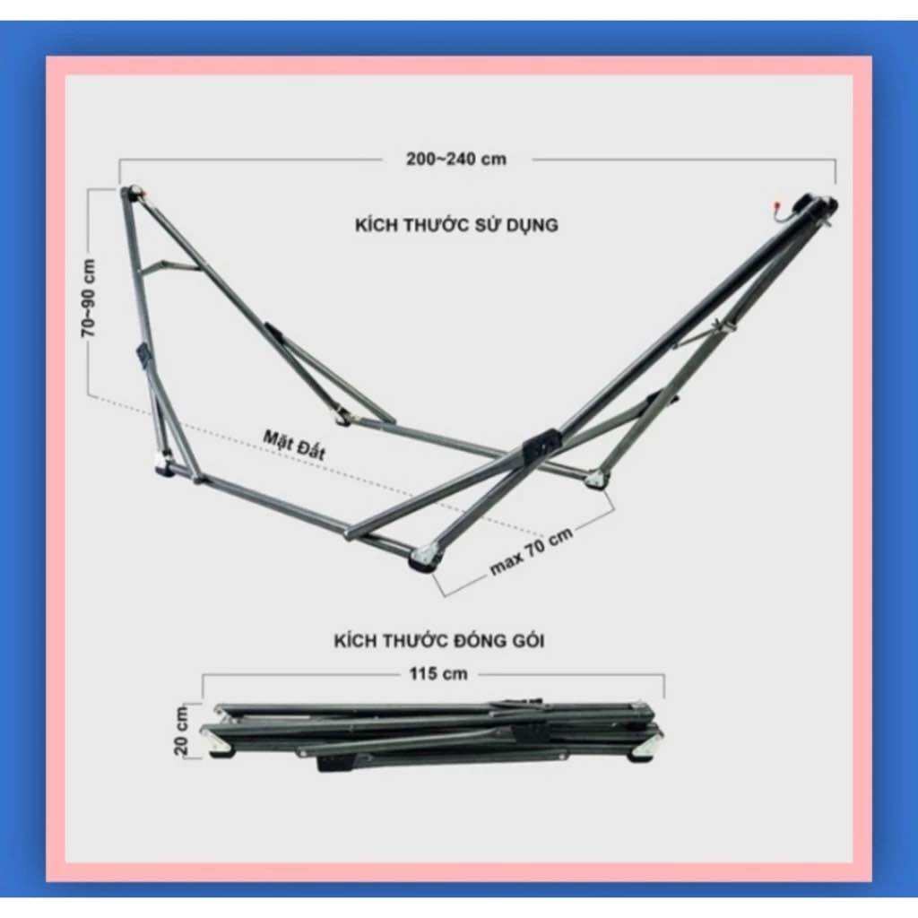 Khung Võng xếp inox Nhật Hiền