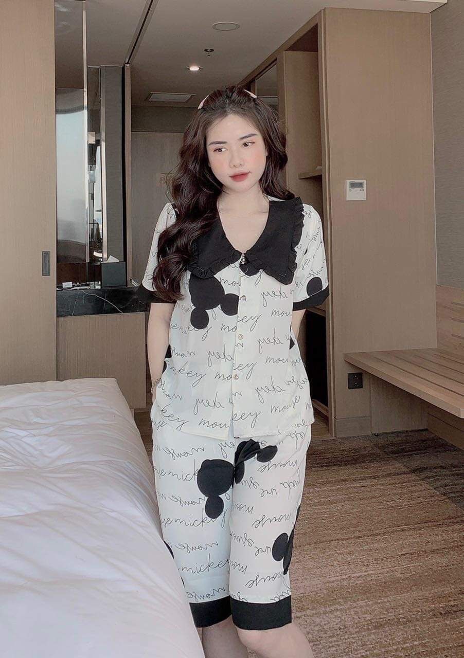 Bộ Mặc Nhà AKA Lụa Mango Lửng Loại 1 40-62kg