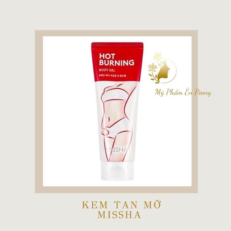 Kem tan mỡ misha mẫu mới hot burning kem tan mỡ tạo dáng thon gon misha