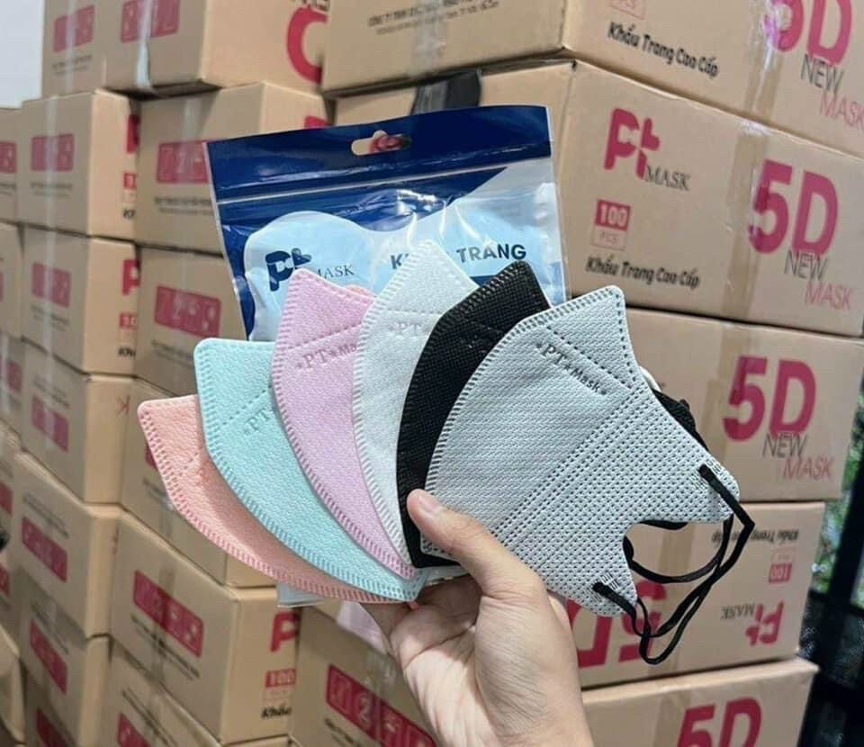 Túi 10 cái khẩu trang 5D mask