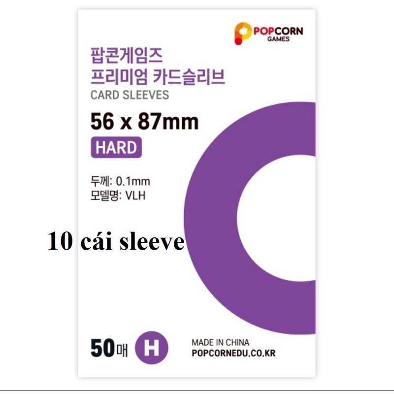 [Tách lẻ 10c] Popcorn sleeve bọc card thẻ bài SHOPMEO48