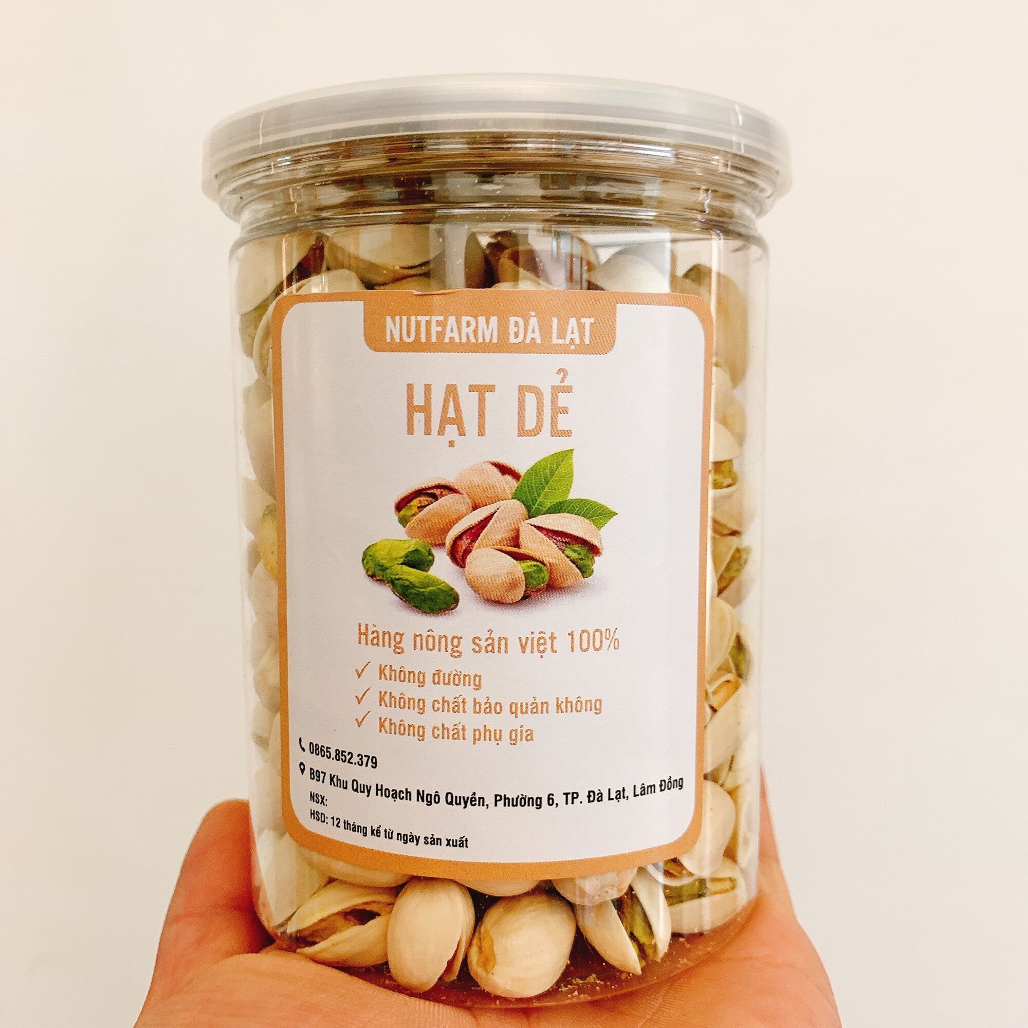 Hạt Dẻ Cười NutFarm Đặc Sản Đà Lạt Hũ 300gr