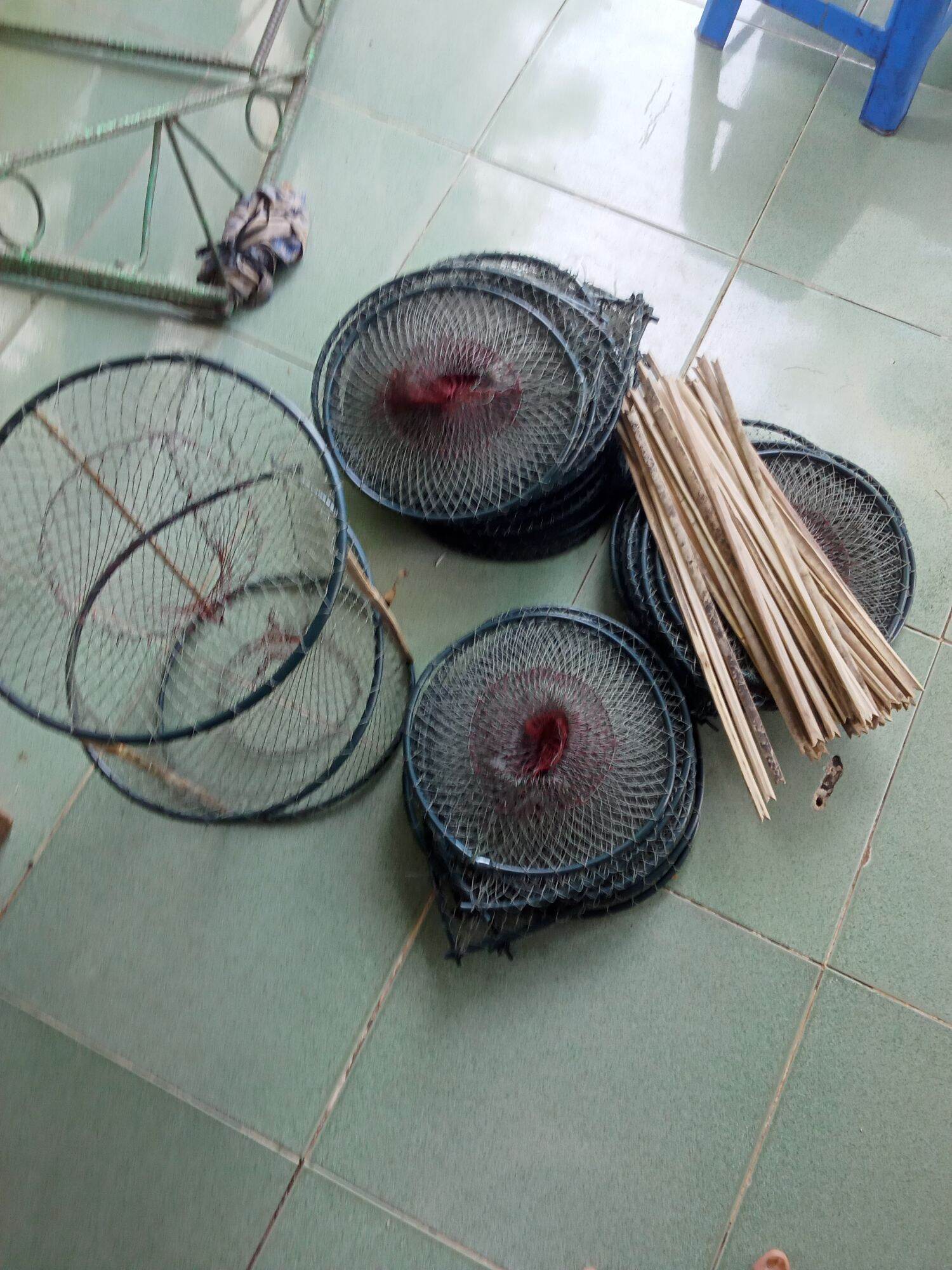 3 cái lờ cá lóc vành nhựa 30×50cm