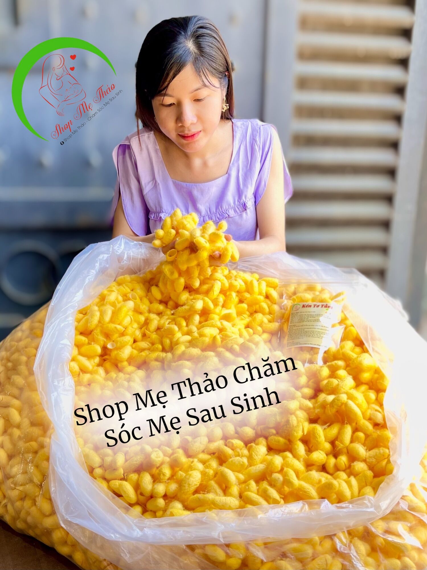 Kén tơ tằm vàng massage mặt, tẩy tế bào chết, chống lão hoá