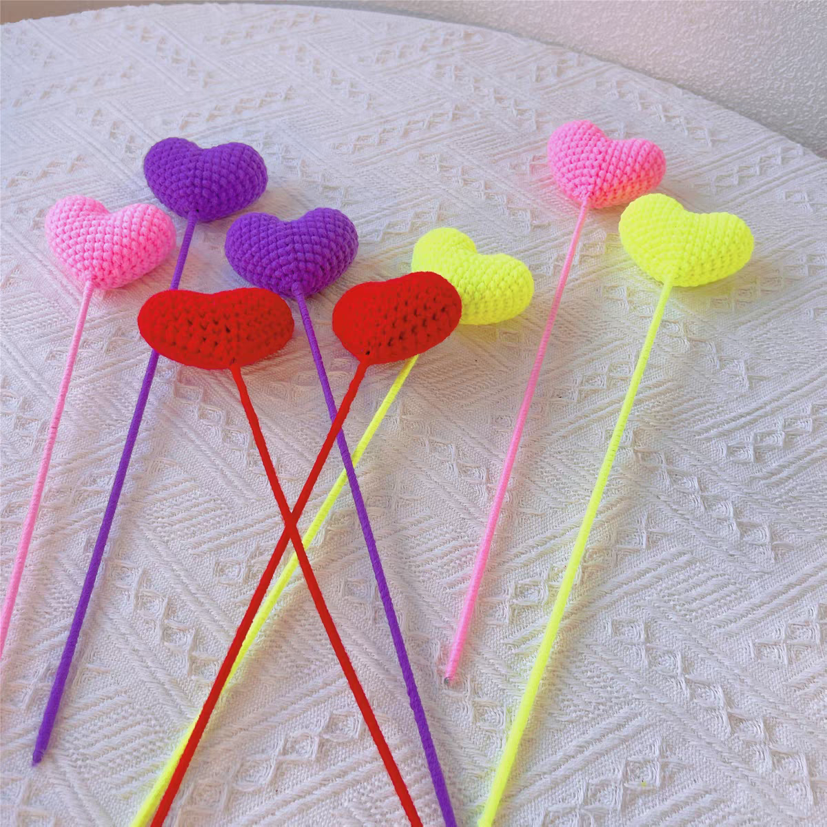 [HANDMADE] Cành trái tim ❤💝 bằng len