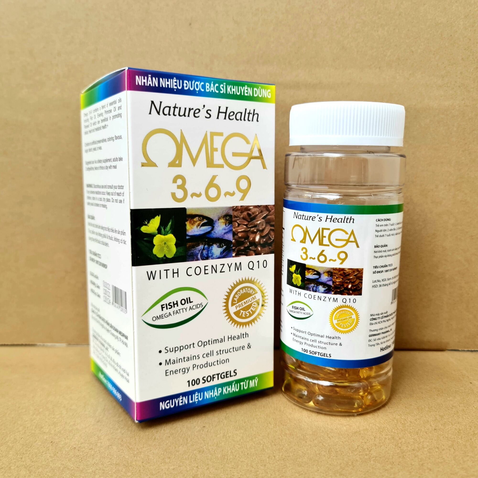 Omega 369 - Hộp 100 Viên - Tăng Cường Dưỡng Chất Cho Mắt Giúp Mắt Sáng