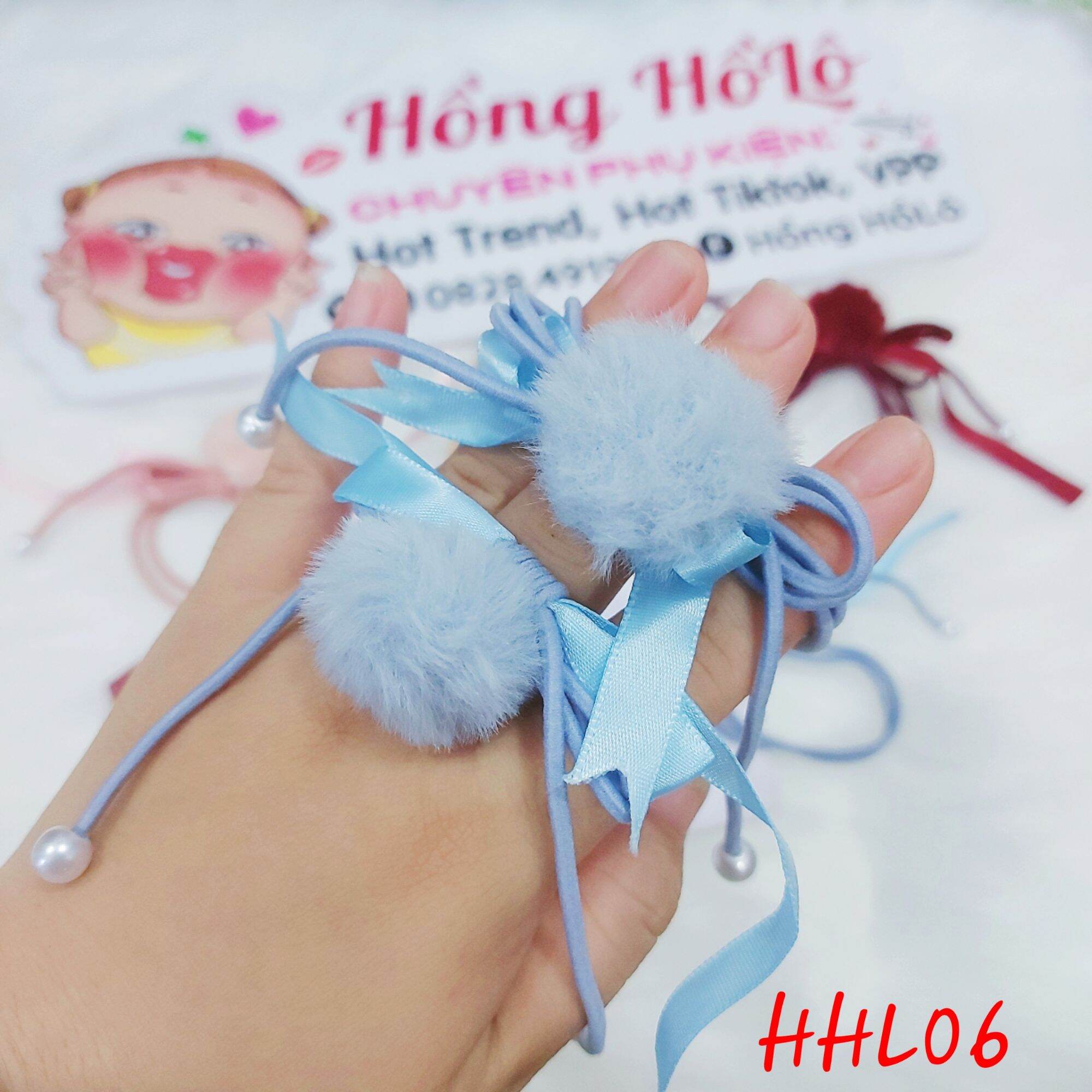 dây cột tóc dễ thương