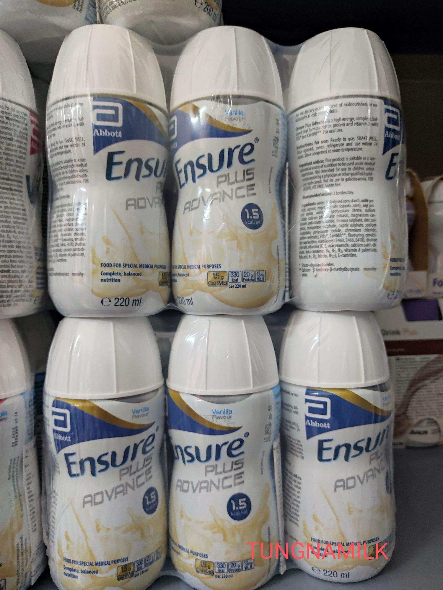 Sữa uống liền ENSURE PLUS advance lốc 6 chai 220ml