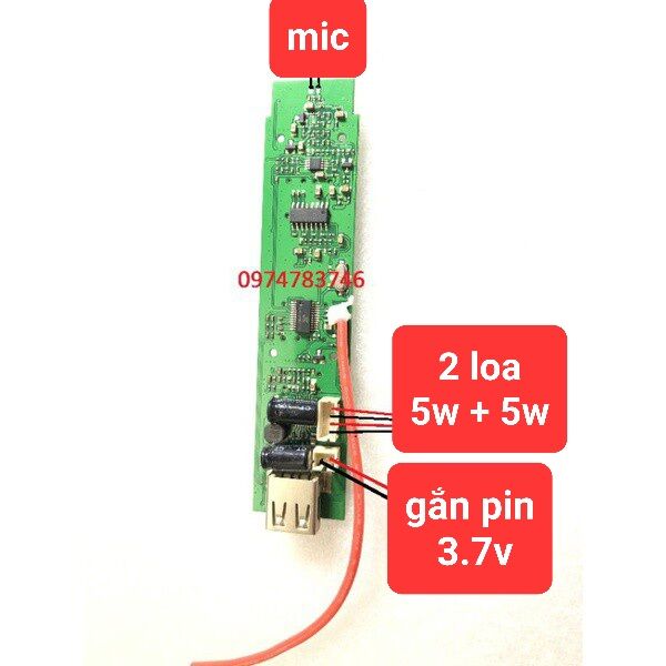 mạch loa bluetooth X6 5W x 5W dành cho a.e diy loa bluetooth