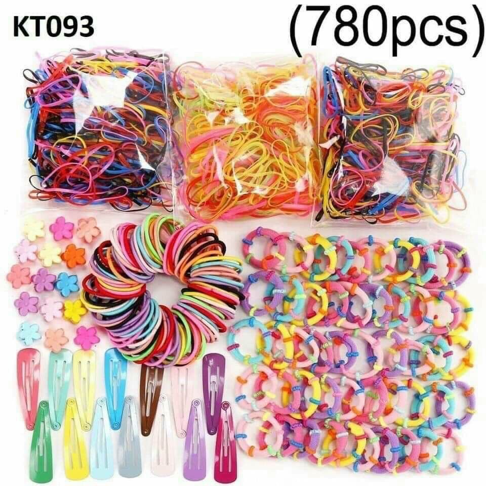 Set 780 chi tiết cột kẹp tóc cho bé