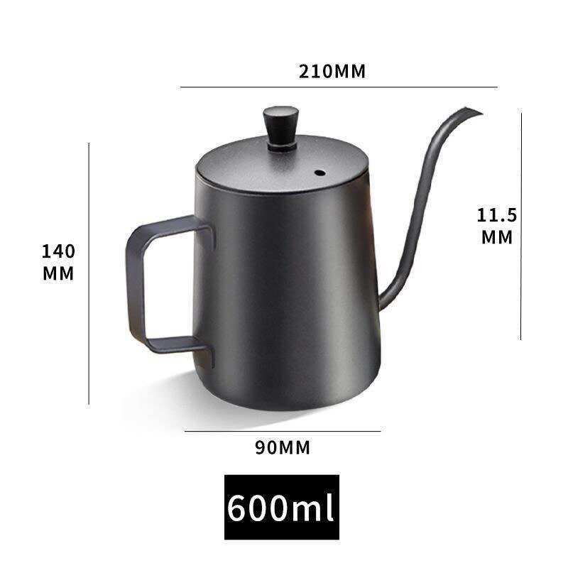 ( Sẵn Hàng) Bình cổ ngỗng pha cà phê ấm cổ ngỗng vòi dài 600ml