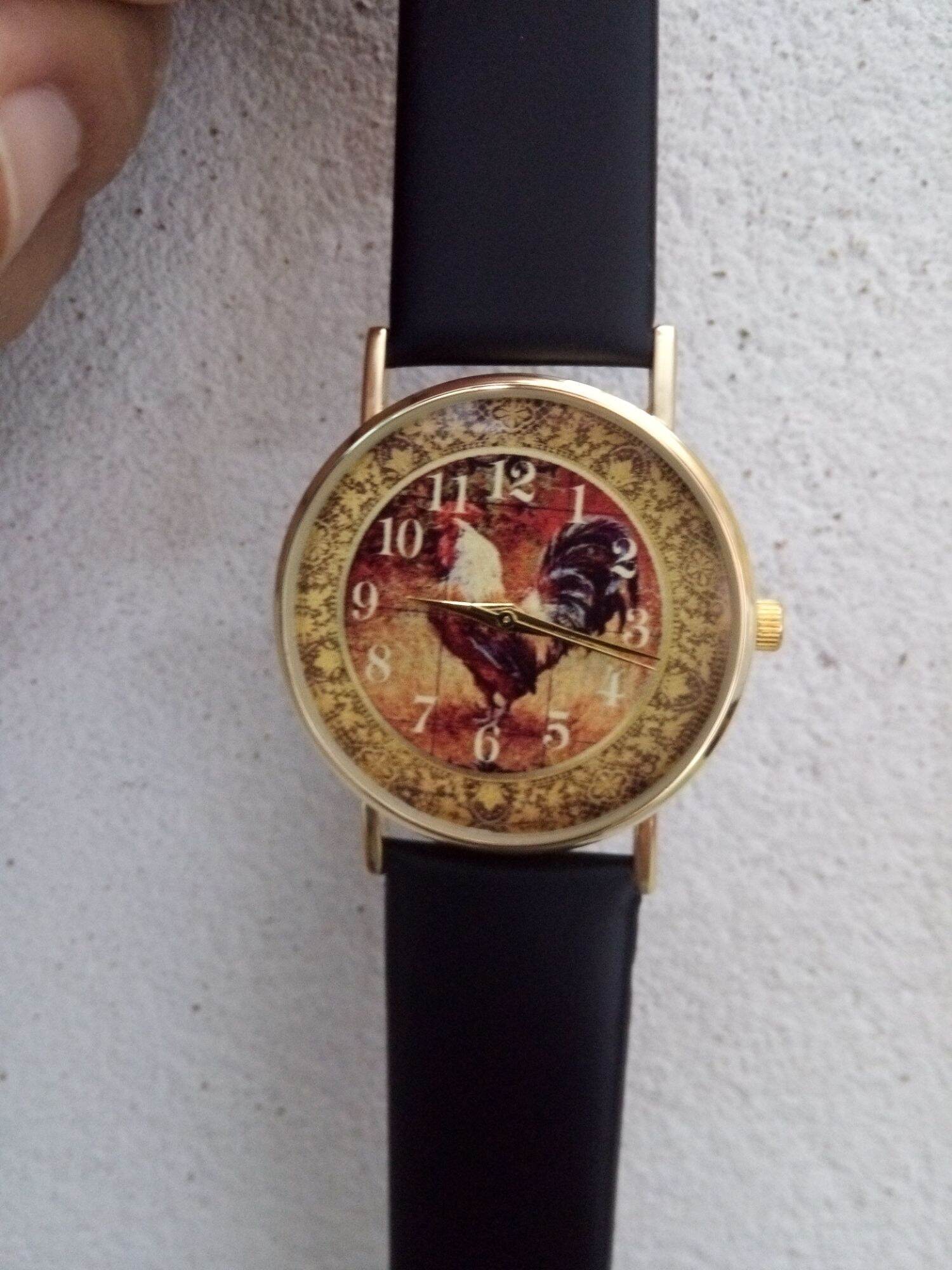 Đồng hồ đeo tay nam Pin Gà chiêu tài lộc size mặt 40mm