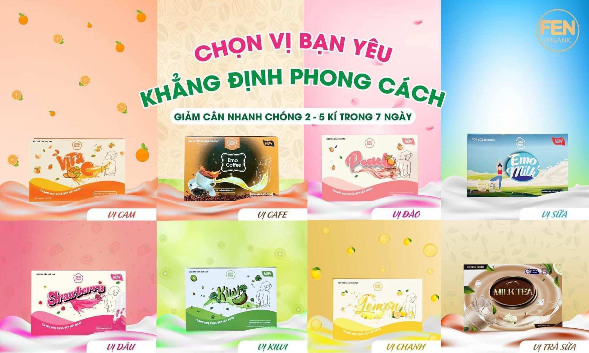 Combo 3 nước uống trái cây emo
