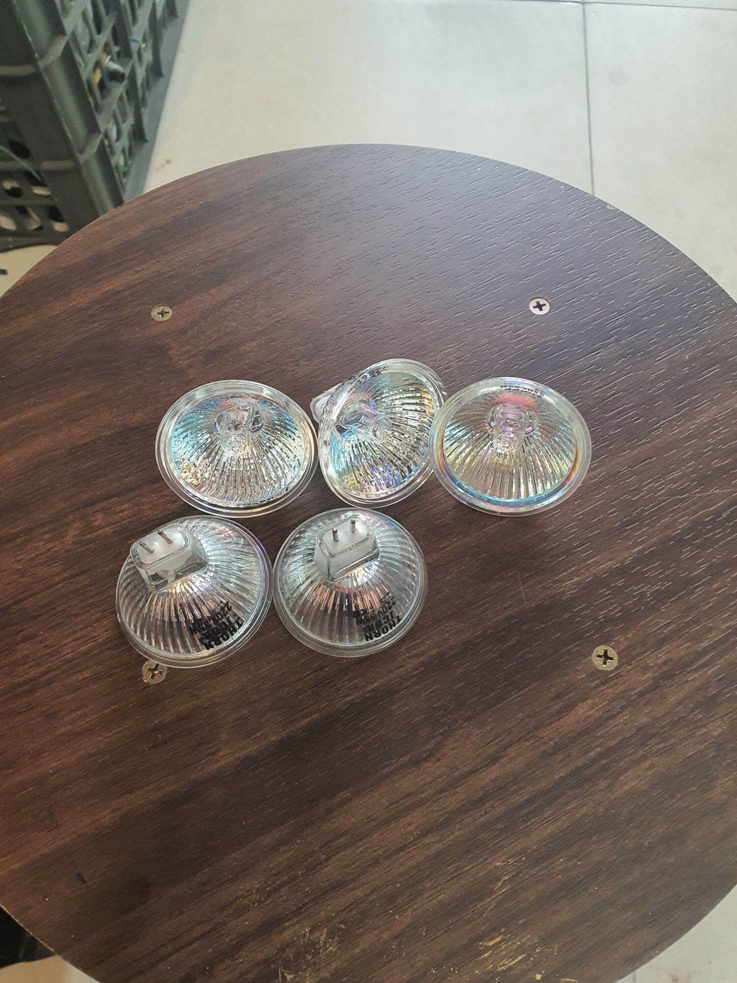 combo 5 bóng nón Mr 16 -35w halogen điện 12v và 220v