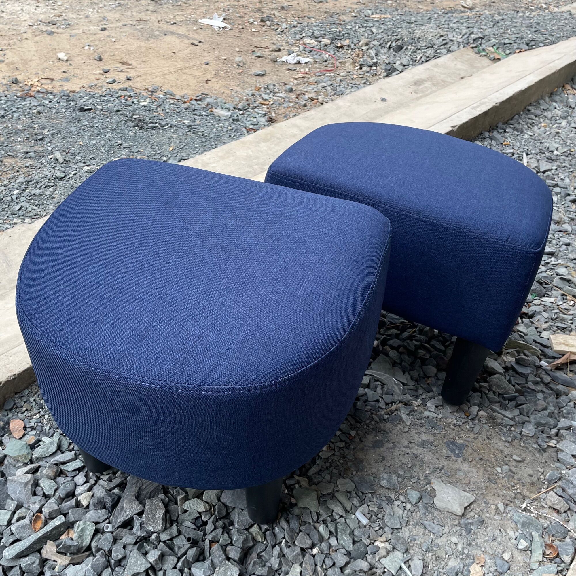 [HCM]Ghế đôn sofa màu Xanh Navy