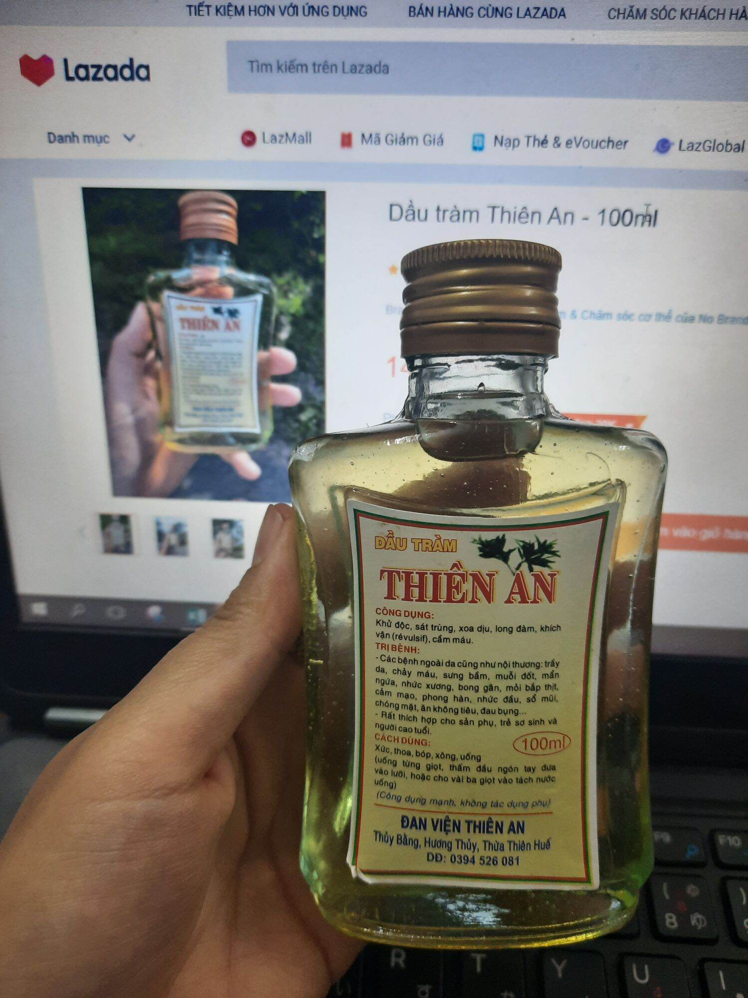 Dầu tràm Thiên An Huế - 100ml (Đan Viện Thiên An Huế)