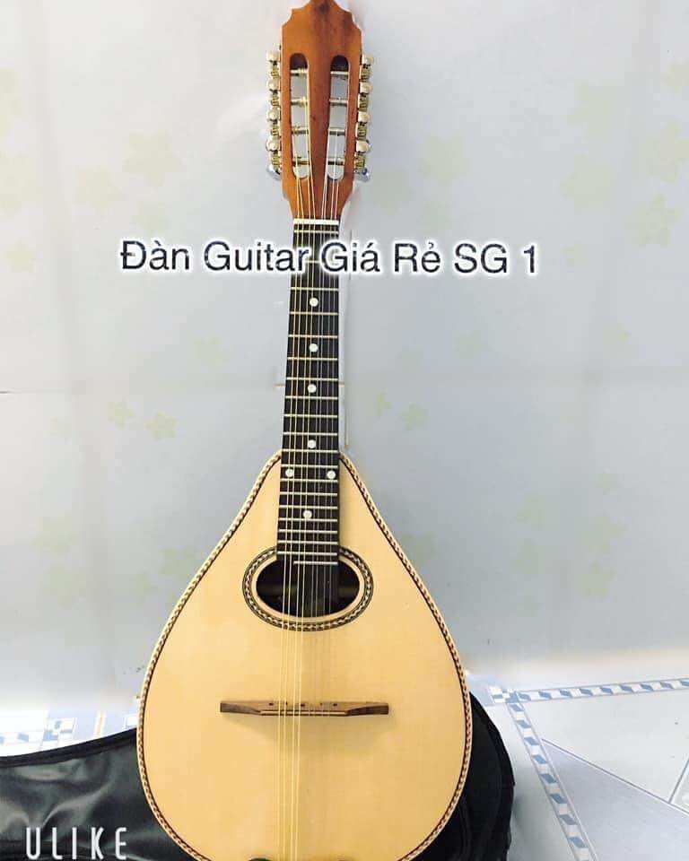 [HCM]Đàn Mandolin gỗ hồng đào chỉ kè