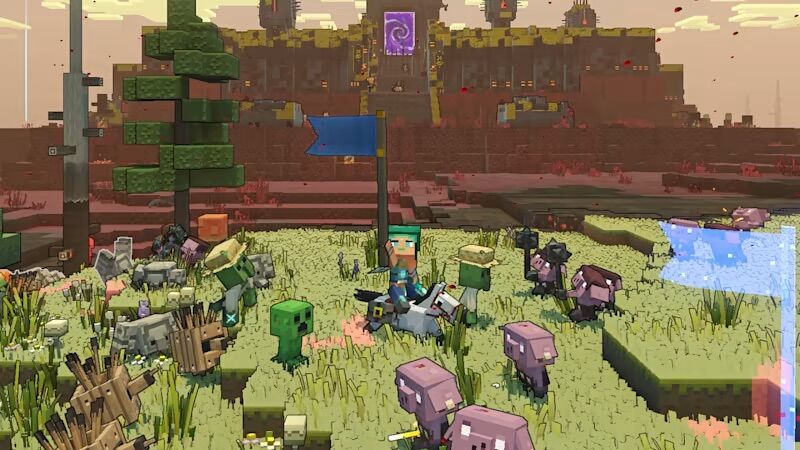 Đĩa chơi game PS4/ PS5: Minecraft Legends Deluxe Edition