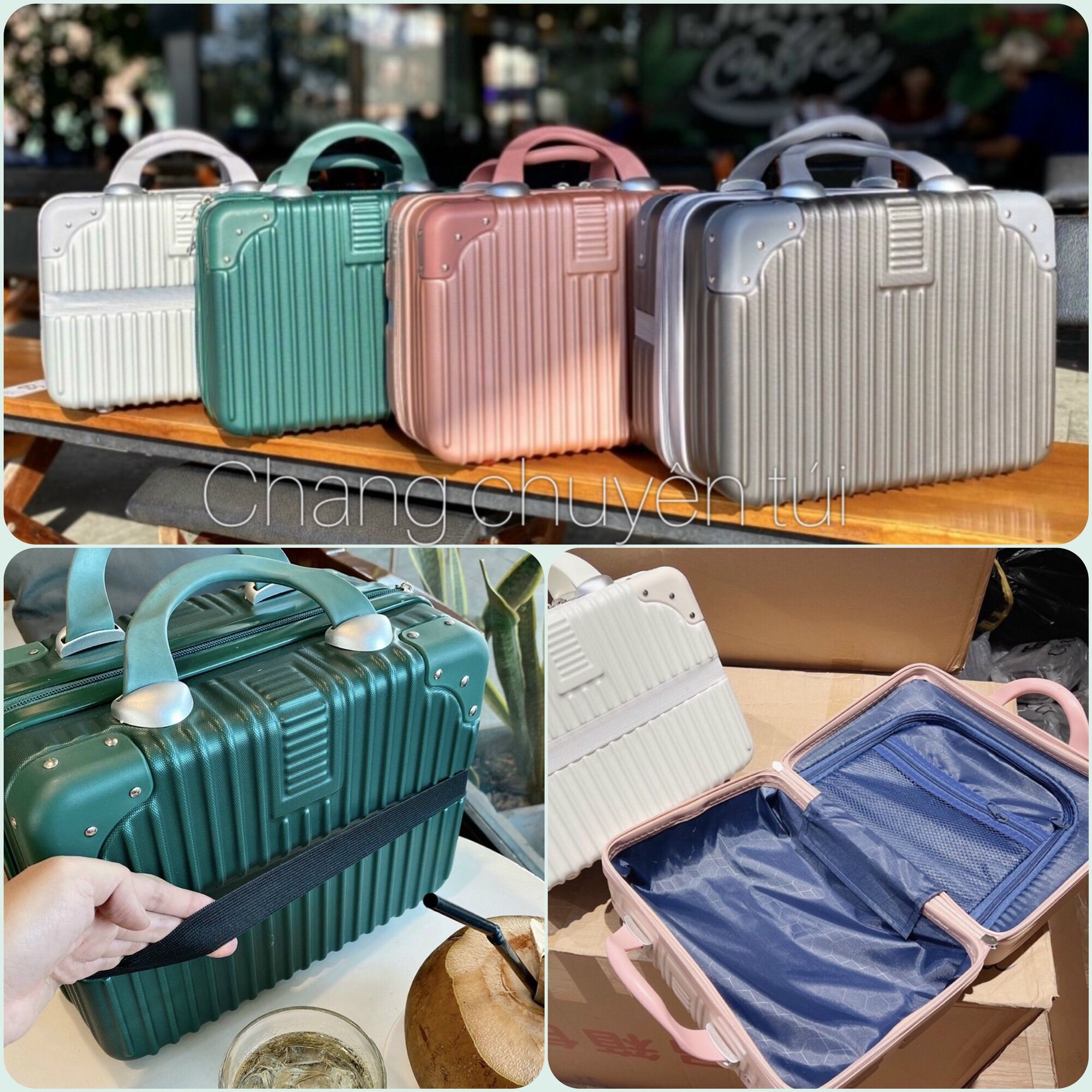 Cốp vali mini đa năng, cốp trang điểm, cốp Mỹ phẩm, cốp du lịch, Vali mini