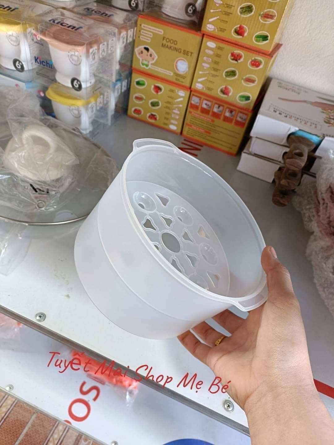 Thố sứ, nắp sứ nồi bear 0.5l/0.8l/1,6l