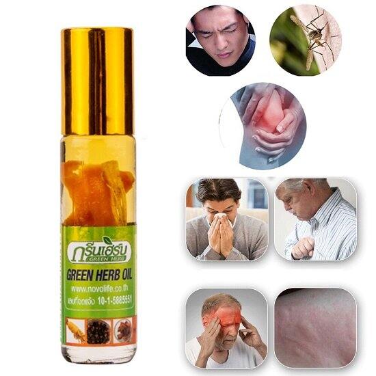 Dầu gió nhân sâm green herb oil thái lan 8ml