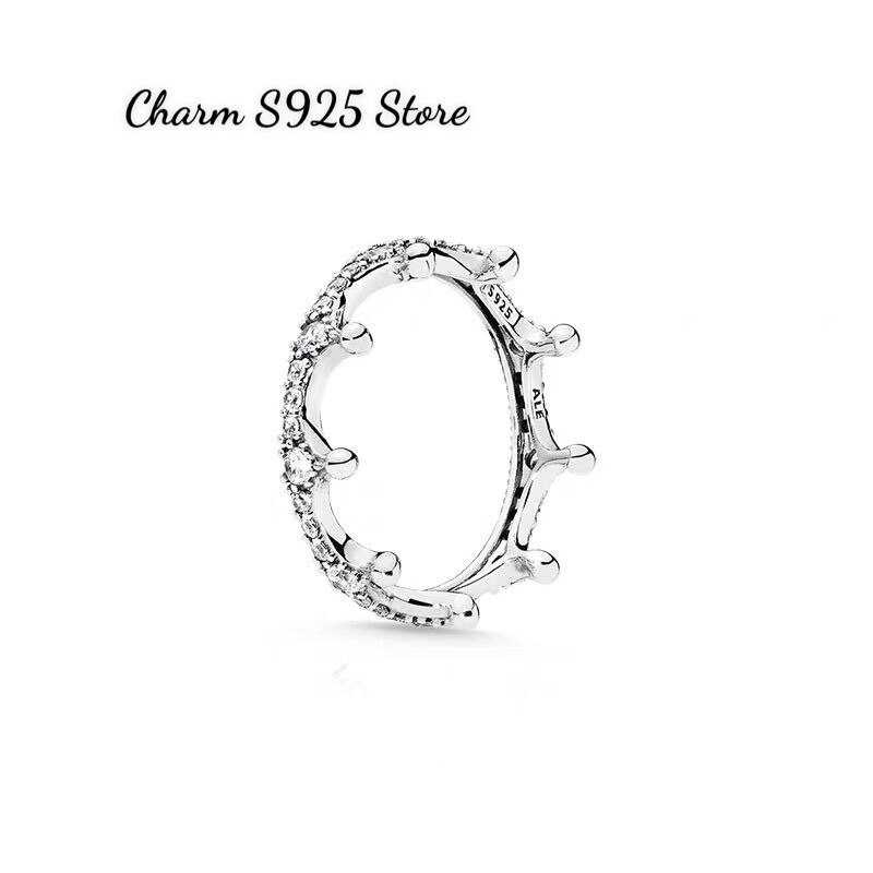 Nhẫn đeo tay pandora ale vương miện đính đá s925