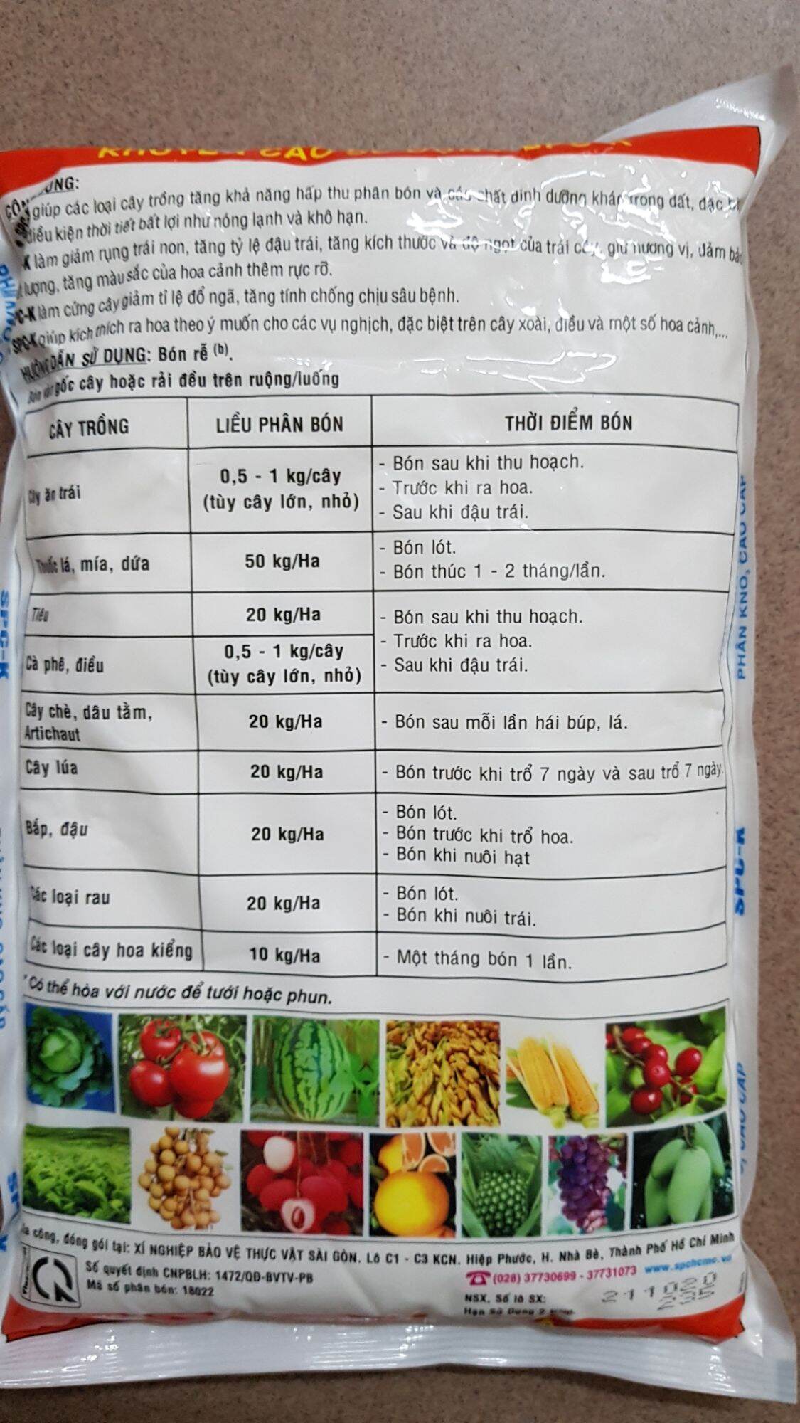 Phân bón KALI NITRAT 2kg (nhập khẩu Israel)