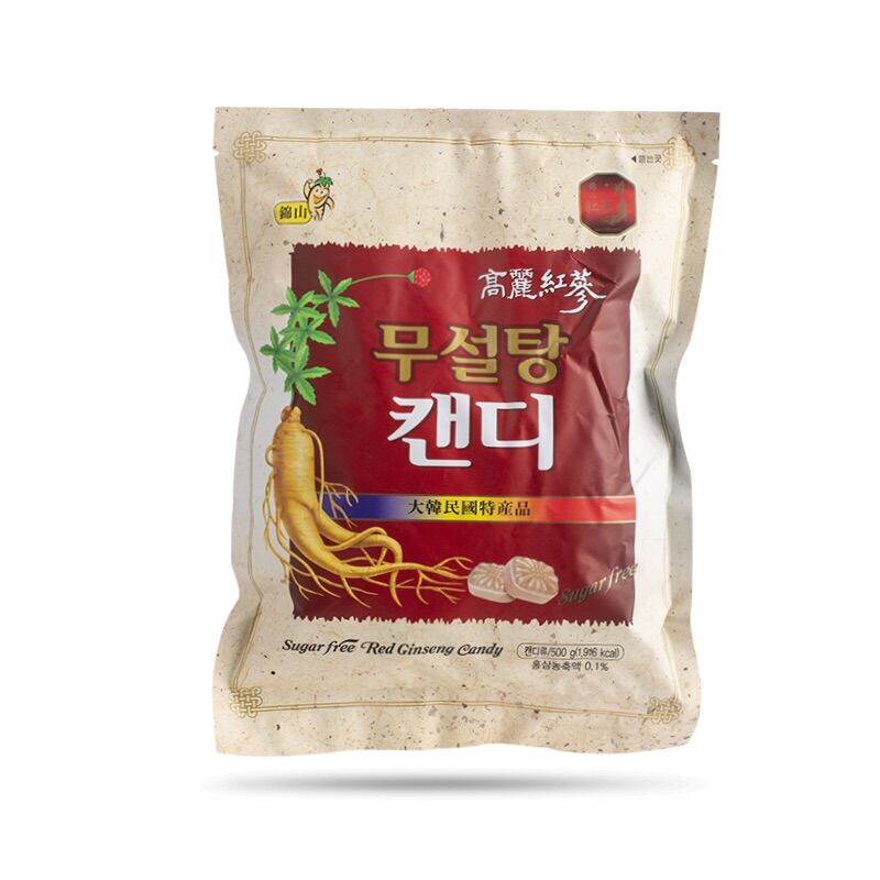 Kẹo hồng sâm không đường Hàn Quốc 500gr