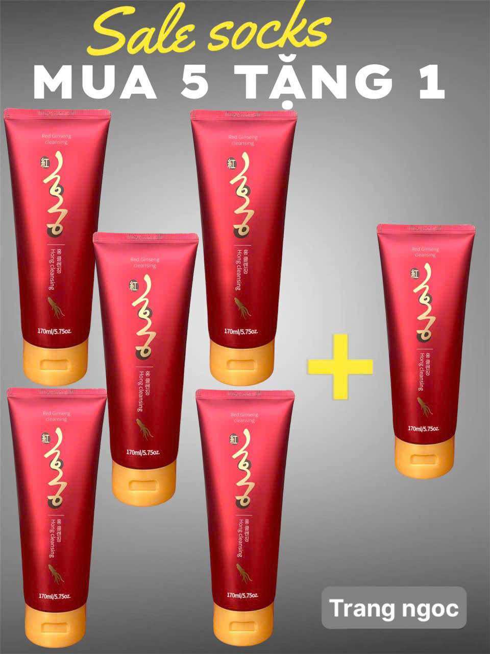 Sữa rửa mặt sâm hàng nội địa Hàn Quốc data 05/2027