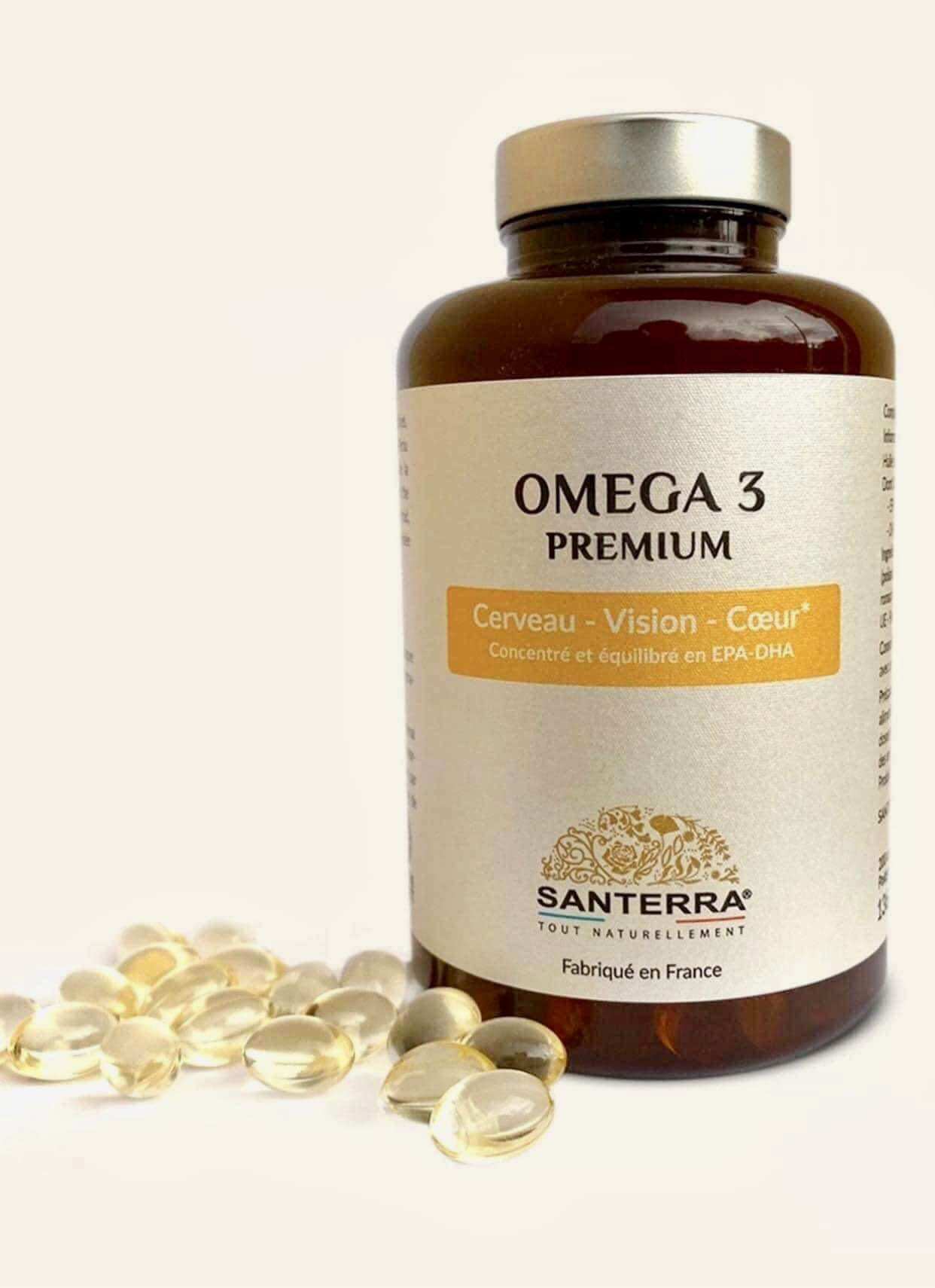 Viên Omega 3 Premium Santerra Pháp 200 viên