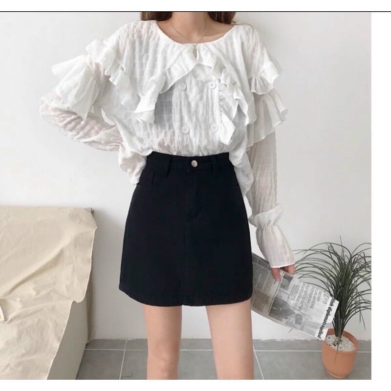 55-90kg Bigsize CHÂN VÁY A KAKI THỜI TRANG