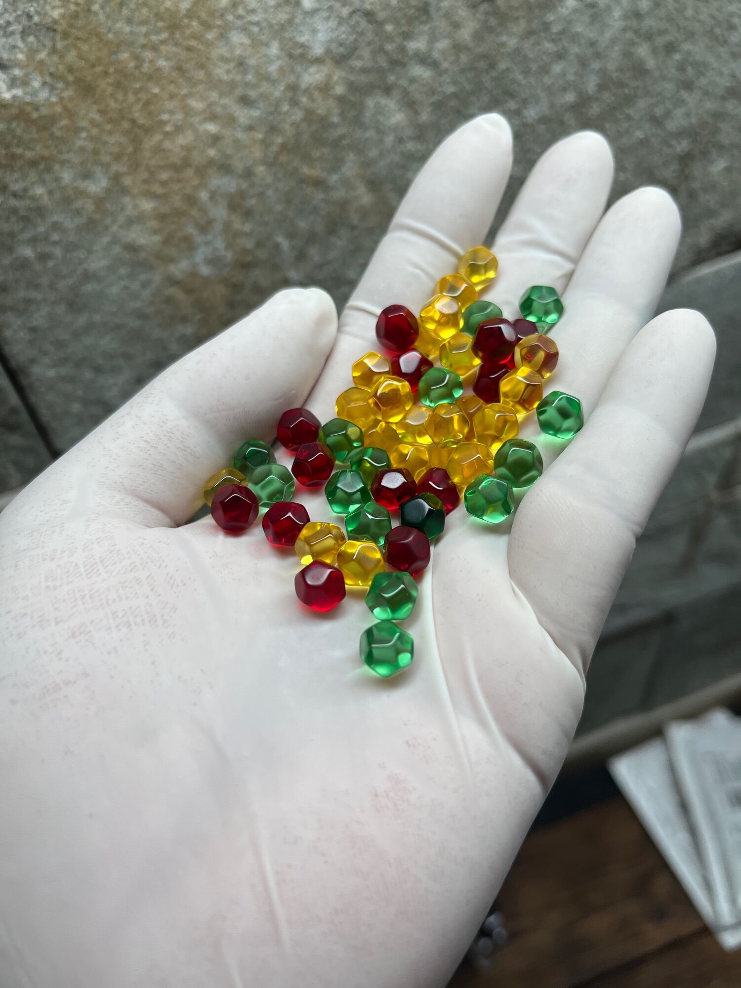 1 viên bi hạt lựu nhiều Size