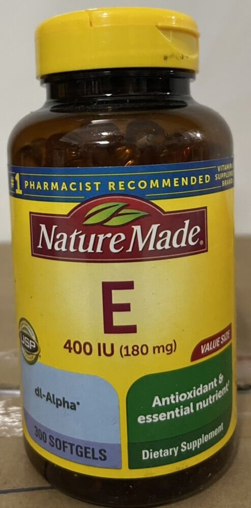 Vitamin e 400 iu nature made của mỹ, 300 viên