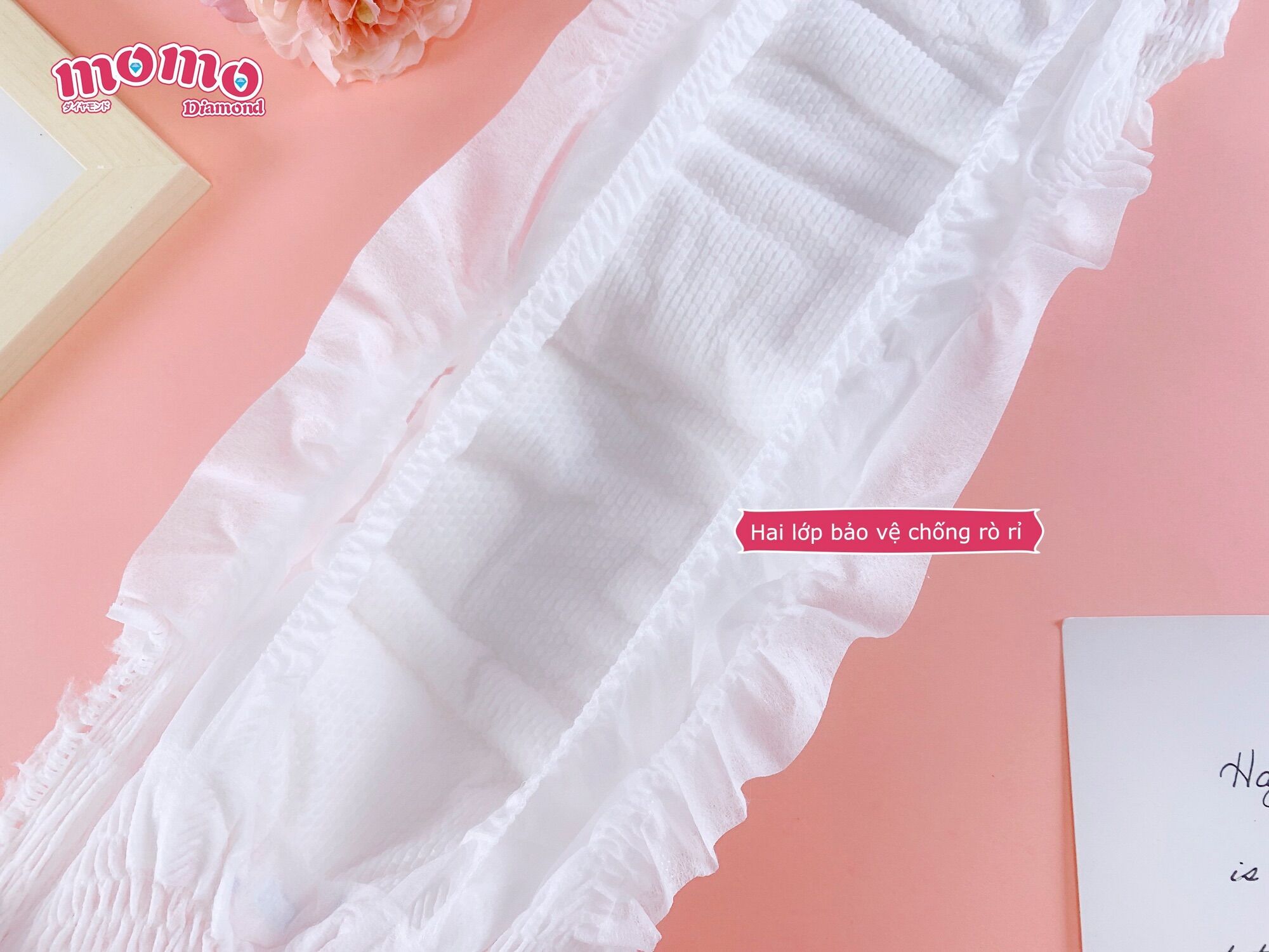 {Mẫu Mới} Miếng dùng thử tã bỉm quần Momo Diamond (hàng tặng kèm khi mua Combo tã / bỉm)