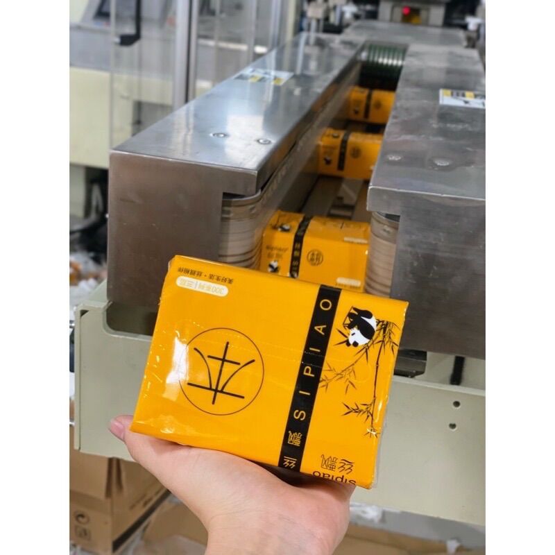 Bịch 10 gói (3000 tờ) giấy ăn gấu trúc màu trắng