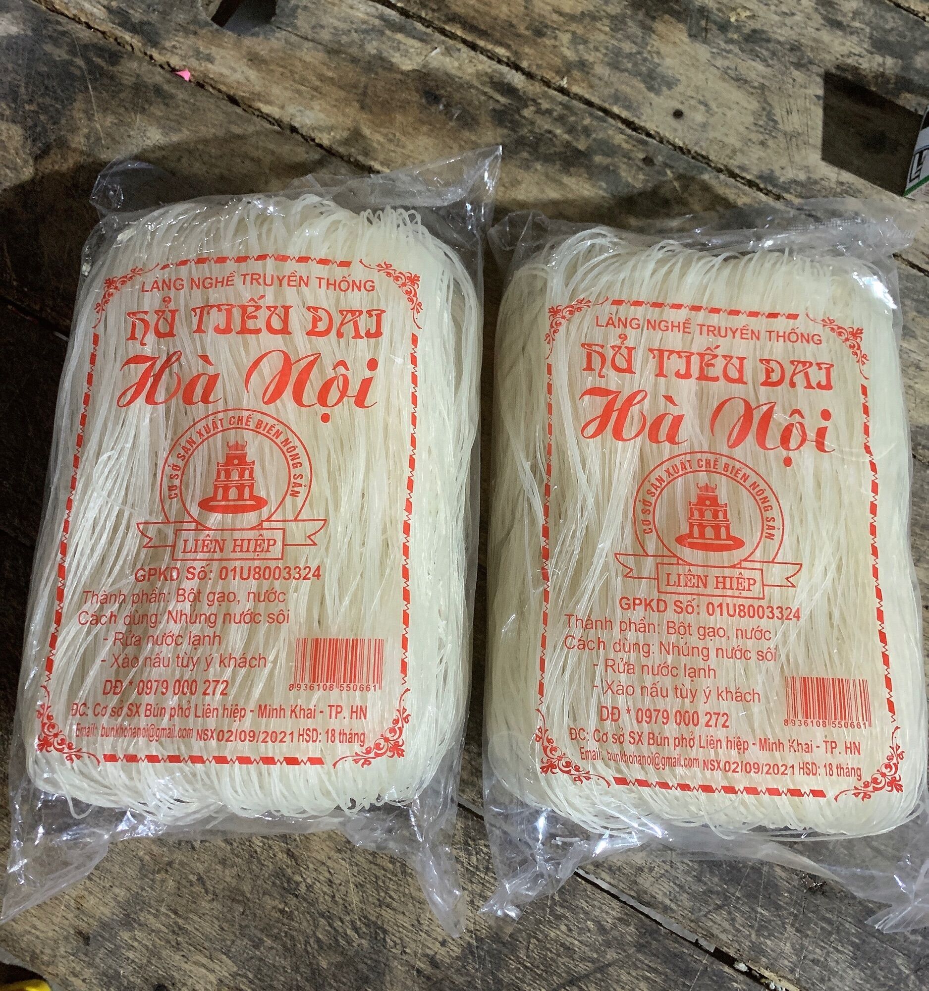 Bún khô - hủ tiếu dai hà nội gói 500g
